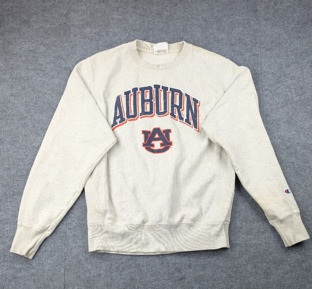 Auburn University Champion Reverse Weave Sweatshirt Mens Small SEC Collegiate